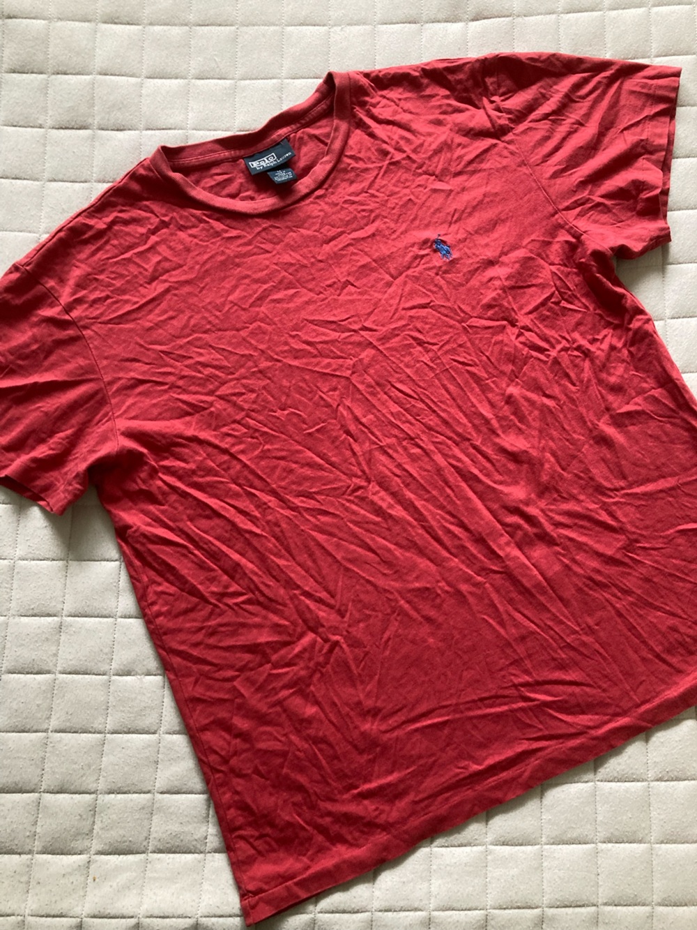 Polo by Ralph Lauren Men’s Red Polo with Blue Logo
